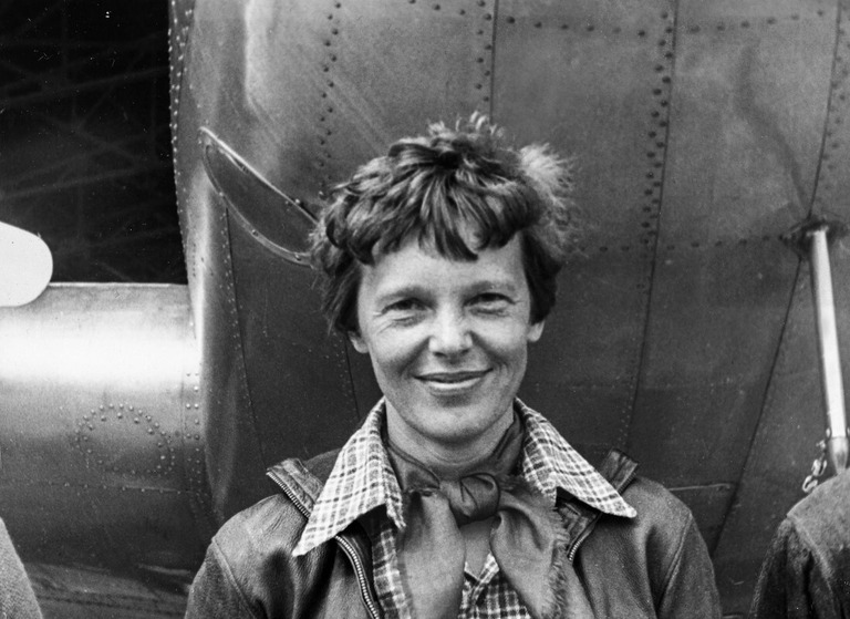１９３７年に消息を絶った米女性飛行士アメリア・イアハート/Underwood & Underwood/Alamy Stock Photo