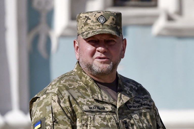 ウクライナ軍のザルジニー総司令官/Sergei Chuzavkov/AFP/Getty Images