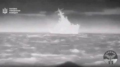 ロシア黒海艦隊の艦船１隻を撃沈　ウクライナ国防省発表