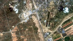 エジプト、ガザ境界に幅３キロ超の緩衝地帯と壁建設　衛星画像で判明