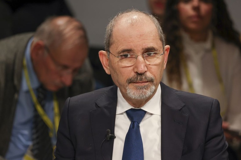 ヨルダンのサファディ外相/Alex Kraus/Bloomberg/Getty Images