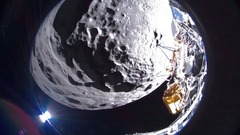 米月着陸船オデュッセウス、月面で横倒しに　開発企業ＣＥＯ