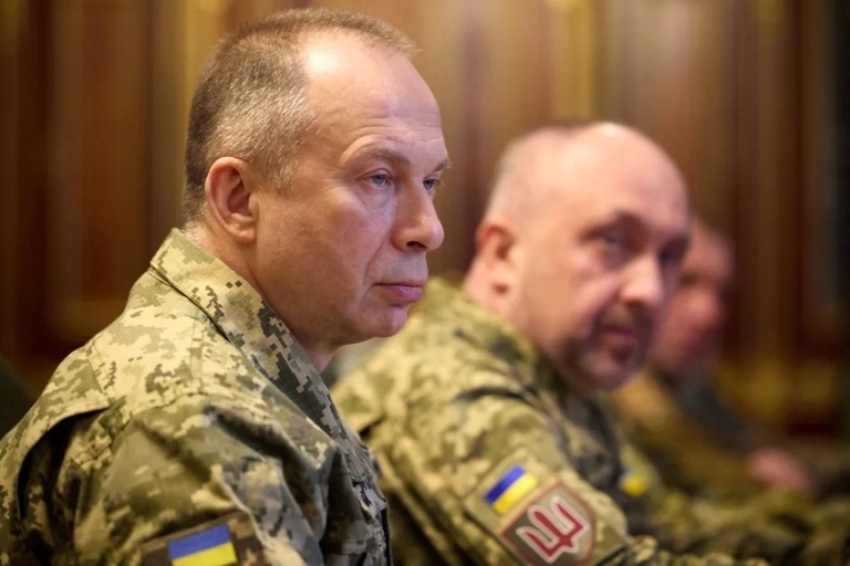 先ごろウクライナ軍の総司令官に起用されたオレクサンドル・シルスキー氏/ Ukrainian Presidential Press Service/Reuters
