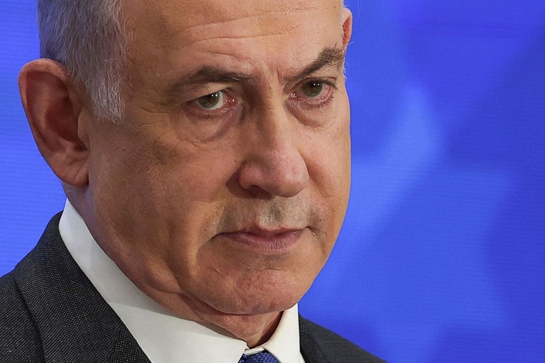 イスラエルのネタニヤフ首相は、パレスチナ自治区ガザ地区南部ラファへの侵攻計画を続行するとの方針を改めて表明した/Ronen Zvulun/Reuters