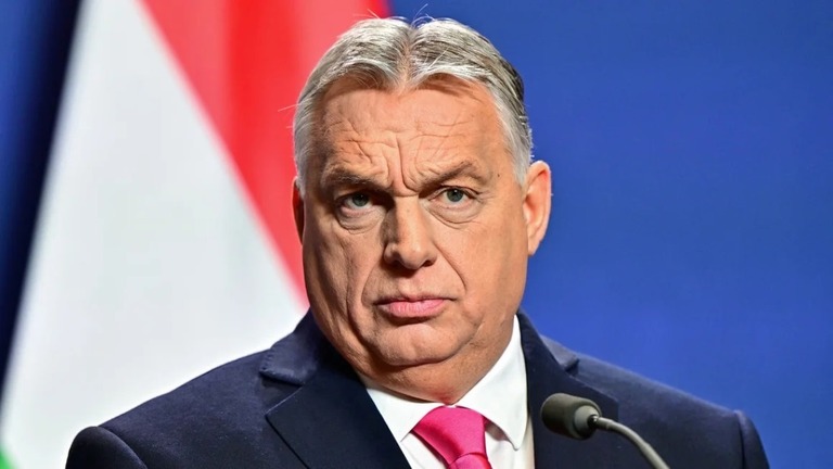 ハンガリーのオルバン首相＝２０２３年１２月、ハンガリー首都ブダペスト/Marton Monus/Reuters