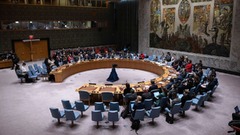 国連安保理、ガザ情勢巡る米提案の決議案を否決　中ロが拒否権発動