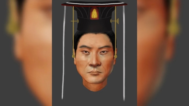 ＤＮＡ解析から明らかになった、６世紀の北周を統治した武帝の顔の再現図/Pianpian Wei