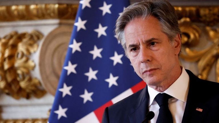 米国のブリンケン国務長官/Benoit Tessier/AFP/POOL/Getty Images via CNN Newsource