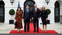 バイデン米大統領夫妻、岸田首相夫妻を歓迎　国賓待遇で訪米
