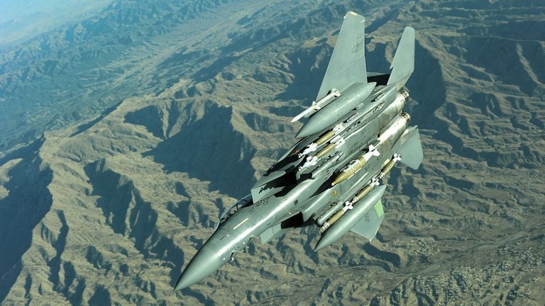 米軍のＦ１５戦闘機/U.S. Air Force/FILE