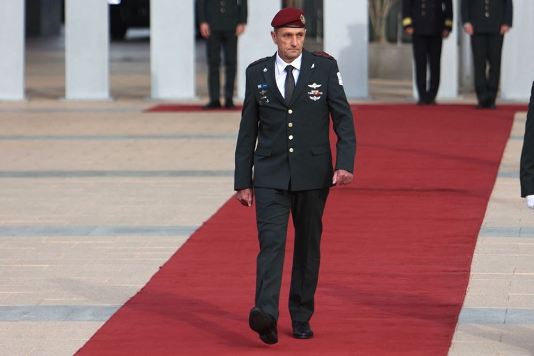 イスラエル国防軍（ＩＤＦ）のハレビ参謀総長/Gil Cohen-Magen/AFP/Getty Images