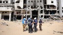 イスラエル軍撤収の病院、新たに１５人の遺体を収容　ガザ市