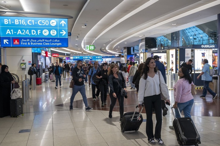 アラブ首長国連邦のドバイ国際空港/Horacio Villalobos/Corbis/Getty Images