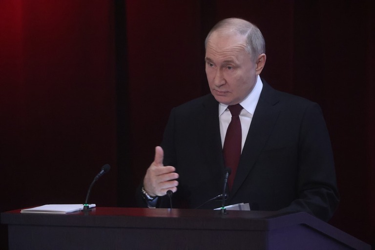 ロシアのプーチン大統領＝２日、ロシア・モスクワ/Getty Images