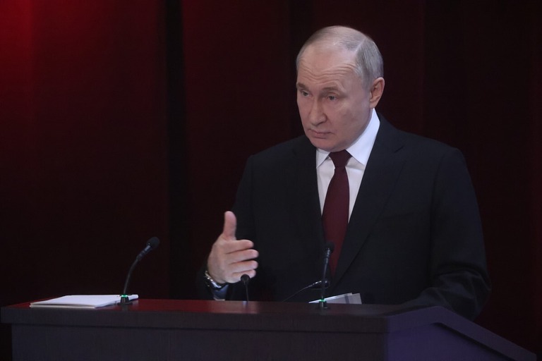 ロシアのプーチン大統領＝２日、ロシア・モスクワ/Getty Images