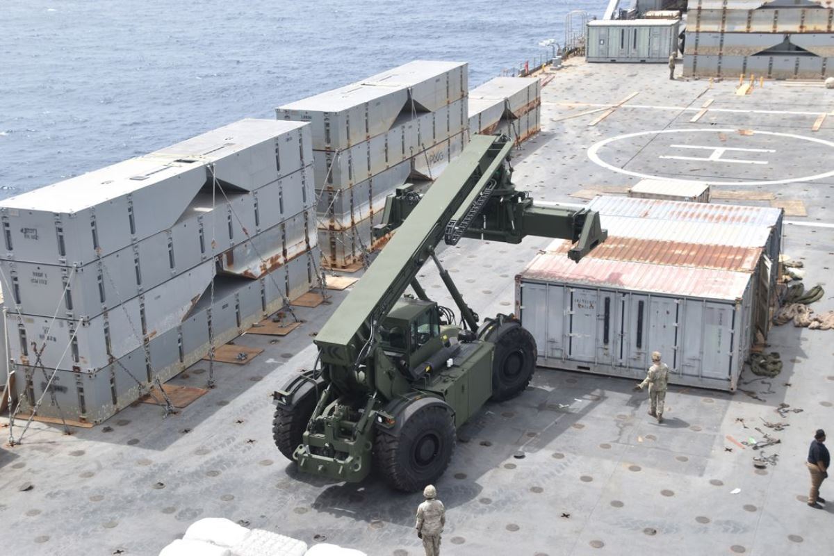 桟橋の運用には米軍が少なくとも3カ月間携わる可能性が高い/U.S. Central Command