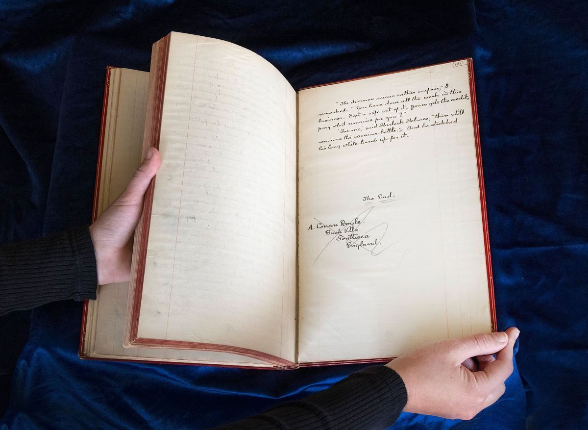 シャーロック・ホームズ」の手書き原稿、落札価格1.9億円か シャーロック・ホームズ」の手書き原稿、落札価格1.9億円か