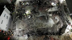 南アでビル倒壊　６人死亡、４８人が行方不明に