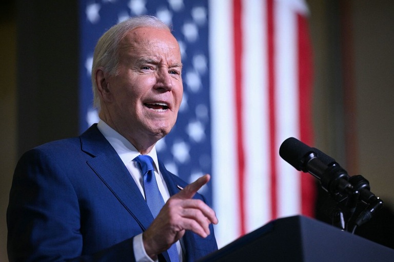 バイデン米大統領/Mandel Ngan/AFP/Getty Images via CNN Newsource
