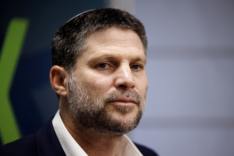 パレスチナ自治政府への厳しい処罰に言及したイスラエルのスモトリッチ財務相/Kobi Wolf/Bloomberg/Getty Images