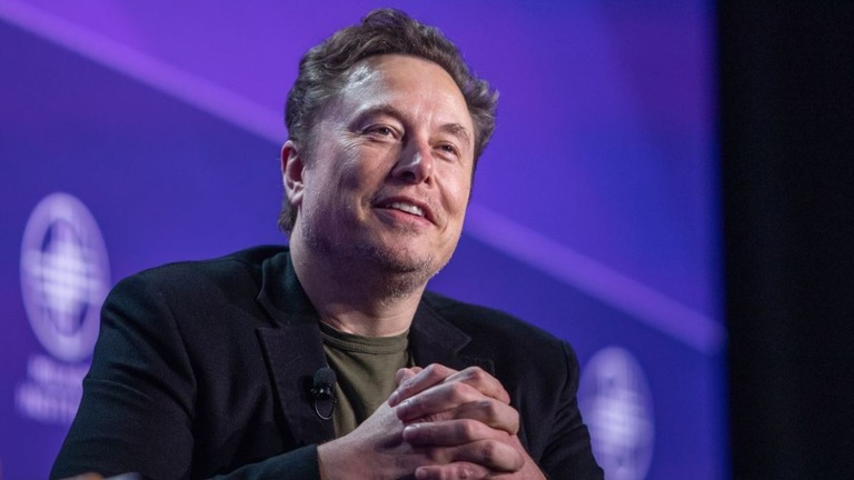 米起業家イーロン・マスク氏＝５月、米カリフォルニア州/Apu Gomes/Getty Images