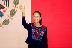 メキシコ大統領選　与党候補シェインバウム氏勝利へ、初の女性大統領