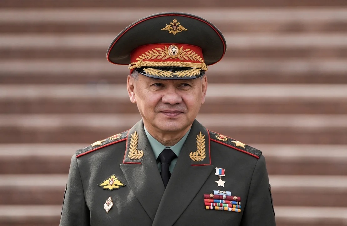 セルゲイ・ショイグ氏=4月26日/Turar Kazangapov/Reuters