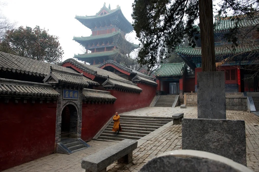 河南省の嵩山にある少林寺は西暦４９５年の創建/Jeremy Horner/LightRocket/Getty Images