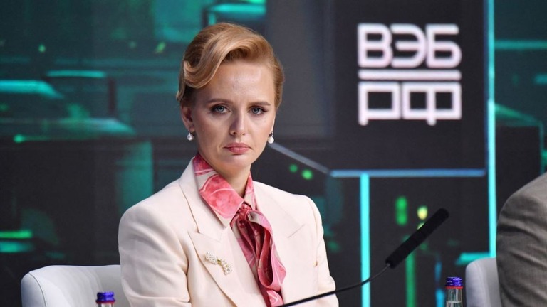 プーチン大統領の長女マリヤ・ボロンツォワ氏/Olga Maltseva/AFP/Getty Images