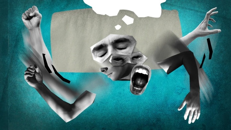希少な睡眠時の症状が、パーキンソン病などの初期の兆候発見に道を開いた/Photo Illustration by Leah Abucayan/CNN/Getty/AdobeStock
