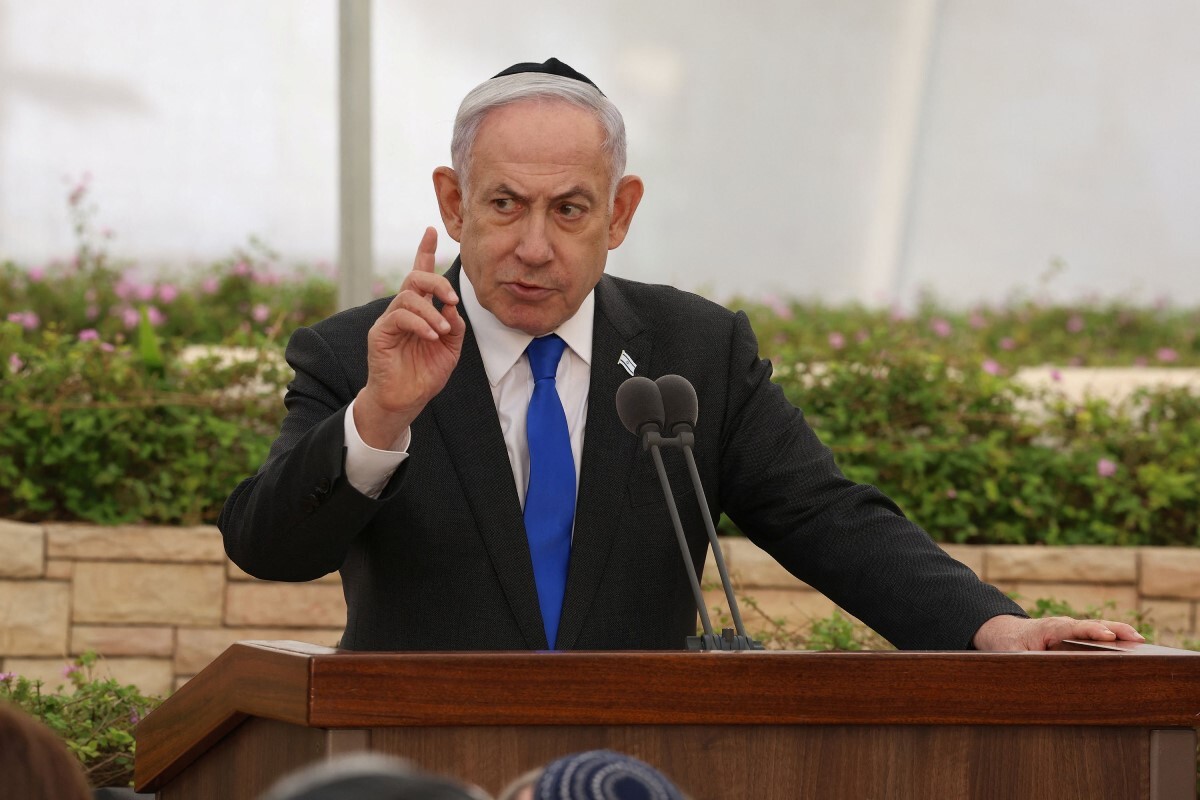 イスラエルのネタニヤフ首相=18日/Shaul Golan/Pool/Reuters