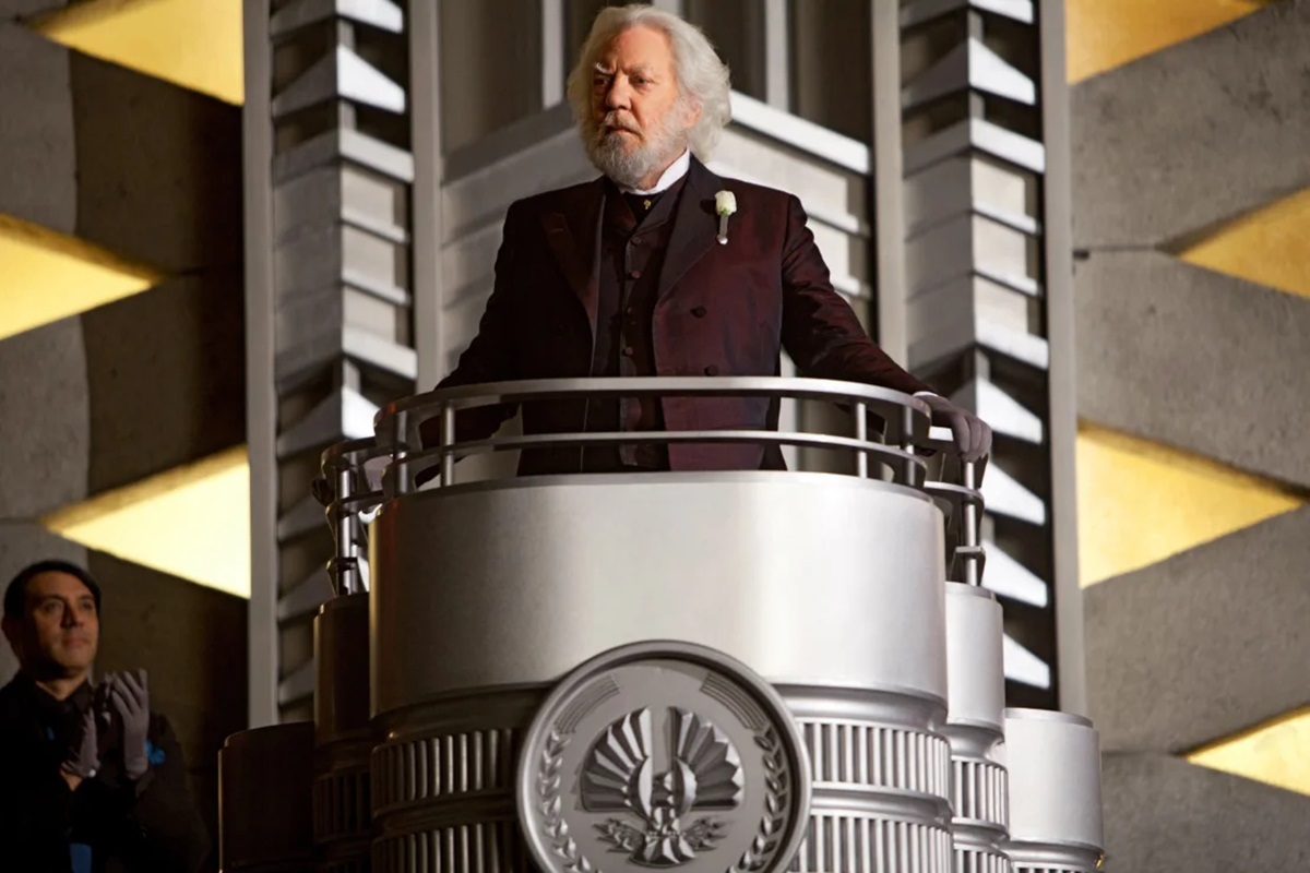2012年に公開された映画「ハンガー・ゲーム」で演じるドナルド・サザーランドさん/Lionsgate/Kobal/Shutterstock