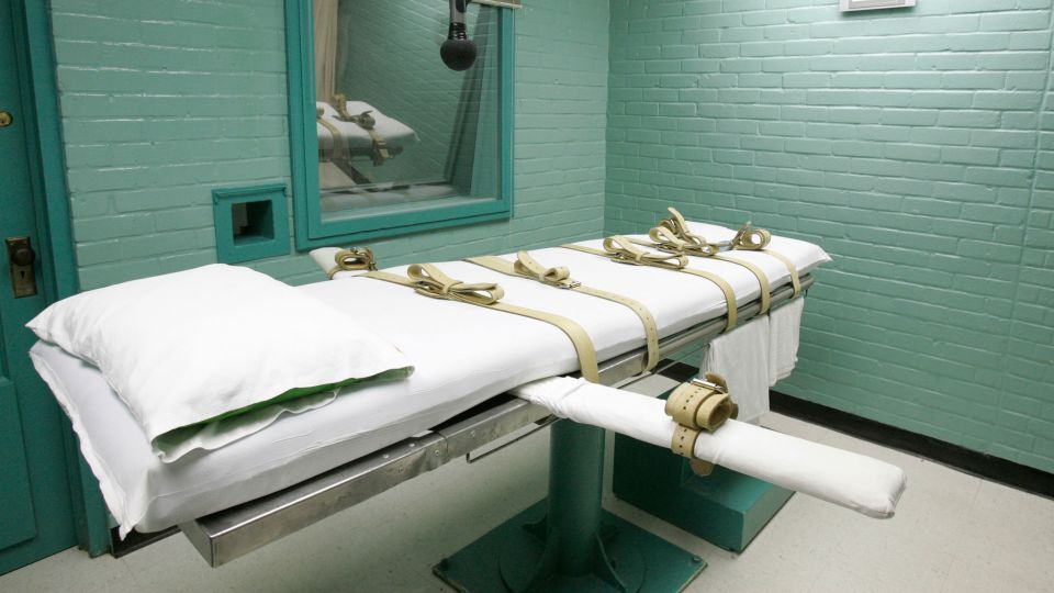 米テキサス州の死刑執行室/Pat Sullivan/AP/FILE