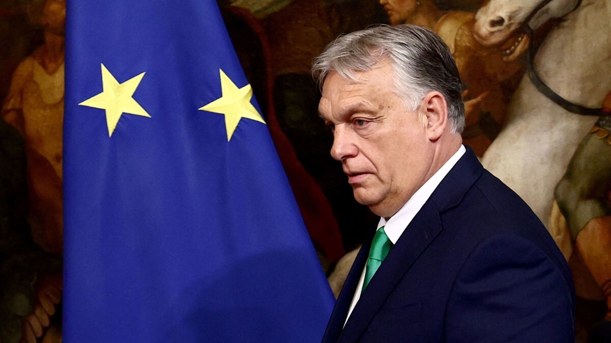 ハンガリーのオルバン首相=6月24日、イタリア・ローマ/Guglielmo Mangiapane/Reuters