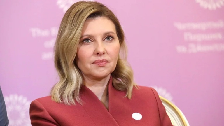 ウクライナのゼレンスキー大統領の妻オレナ・ゼレンシカ氏/Ukrinform/Cover Images/AP/File