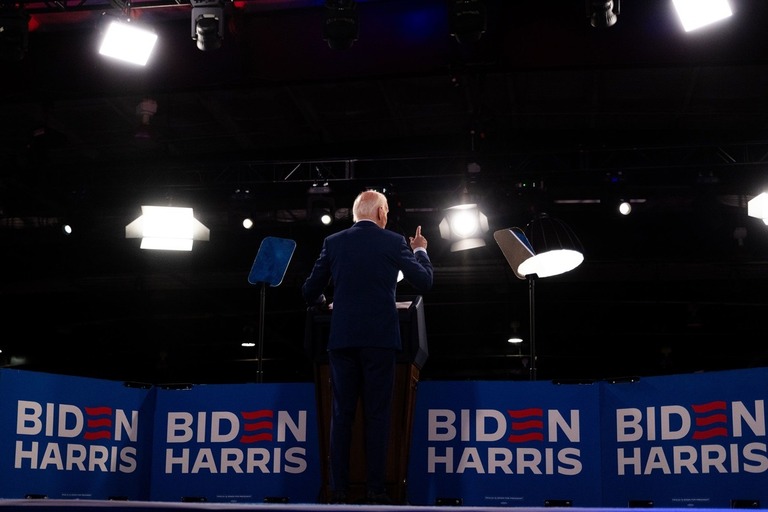 バイデン米大統領＝６月２８日、米ノースカロライナ州ローリー/Cornell Watson/Bloomberg/Getty Images