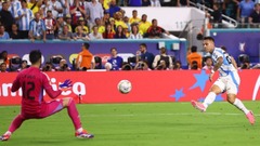 サッカー南米選手権　アルゼンチンが優勝、メッシは涙の負傷交代