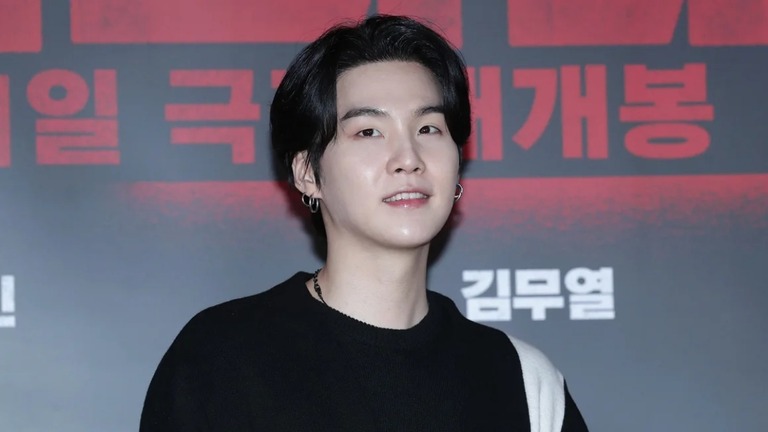ＢＴＳのメンバーＳＵＧＡさん（３１）＝２０２３年３月/Han Myung-Gu/WireImage/Getty Images