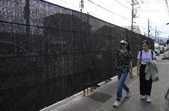 観光客殺到した富士山撮影スポット、地元自治体が対策用の幕を撤去