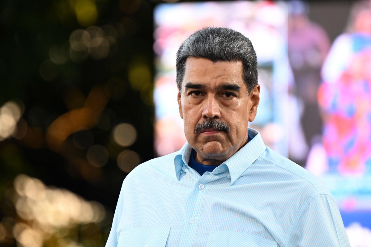ベネズエラのマドゥロ大統領=17日、ベネズエラ・カラカス/Alfredo Lasry R/Getty Images