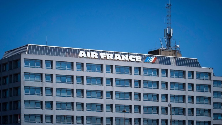 エールフランス本社＝パリ北部シャルル・ドゴール空港近郊/Joel Sagat/AFP/Getty Images