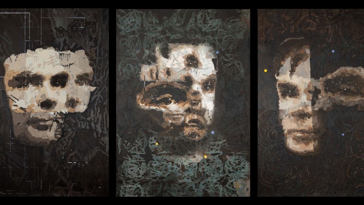 Ai―Daの作品「AI God Polyptych」/Sotheby’s
