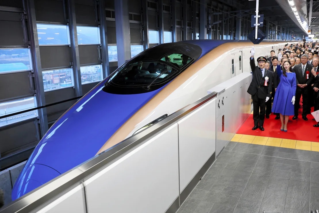 今年3月、北陸新幹線が敦賀駅まで延伸した/The Asahi Shimbun/Getty Images