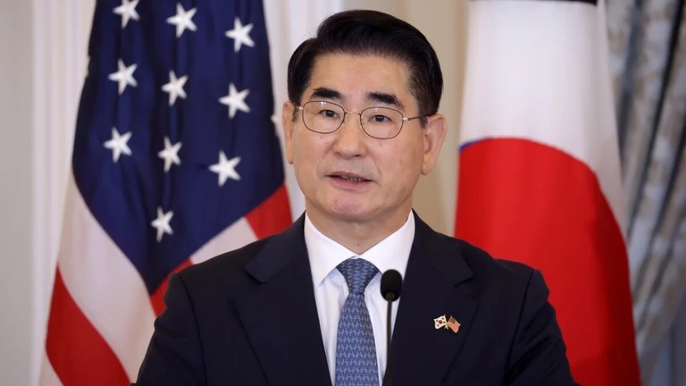 韓国の金竜顕（キムヨンヒョン）前国防相/Alex Wong/Getty Images/File