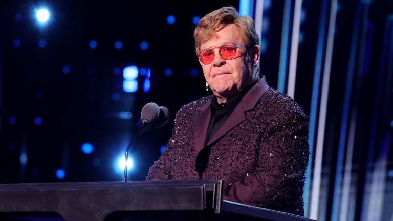 英歌手エルトン・ジョンさん＝１１月３日、米ニューヨーク/Theo Wargo/Getty Images