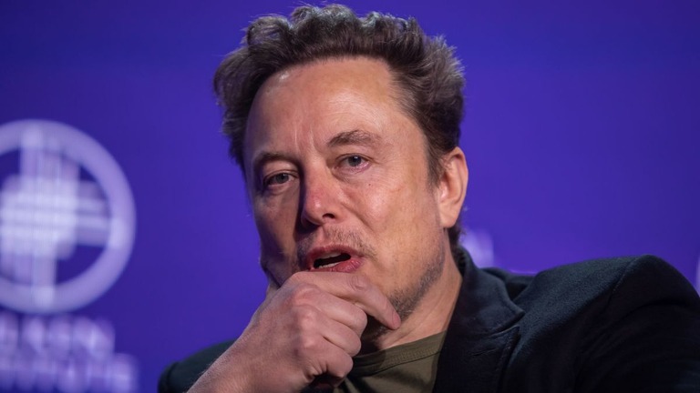 イーロン・マスク氏がドイツ極右政党への支持を表明した/Apu Gomes/Getty Images