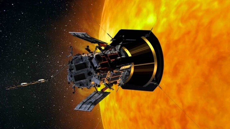 米航空宇宙局（ＮＡＳＡ）の無人探査機「パーカー・ソーラー・プローブ」/NASA/Johns Hopkins APL via CNN Newsource