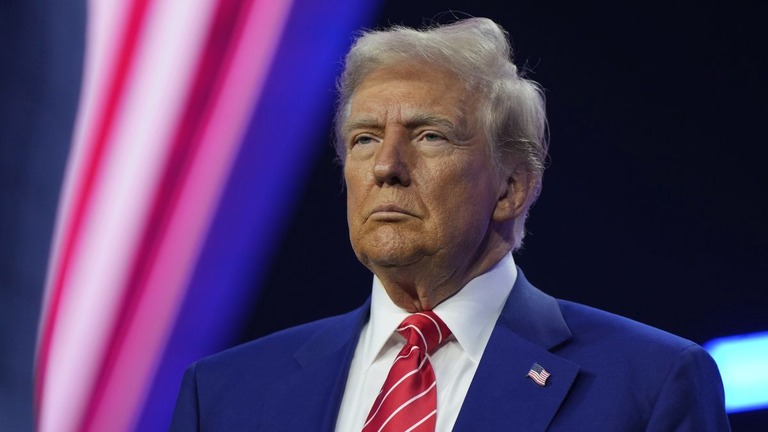 ２２日、保守系の団体のイベントに参加したトランプ次期米大統領/Rick Scuteri/AP
