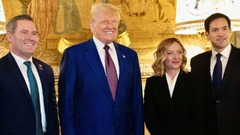トランプ氏、イタリア首相「欧州を席巻」と称賛　私邸で面会