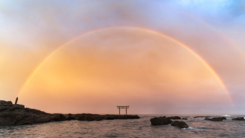 茨城で撮影された虹。審査員から高い評価を得た/Takahiro Gamou/Travel Photographer of the Year